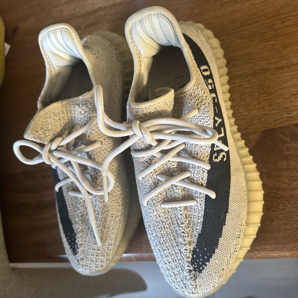 Yeezy Athletic Shoes in Cream and Black